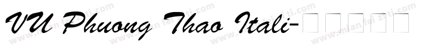 VU Phuong Thao Itali字体转换